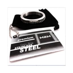 M2m Chrome Cock Ring Chain Design 1.75 Inches, image 3