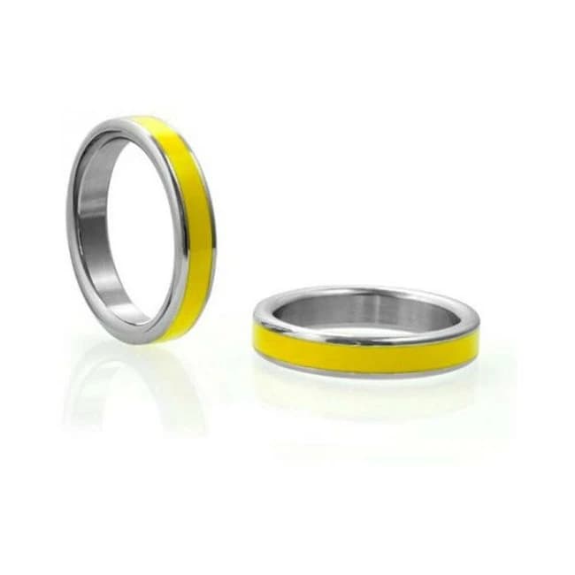 M2m Stainless C-ring W/yellow Band & Bag - Image 1