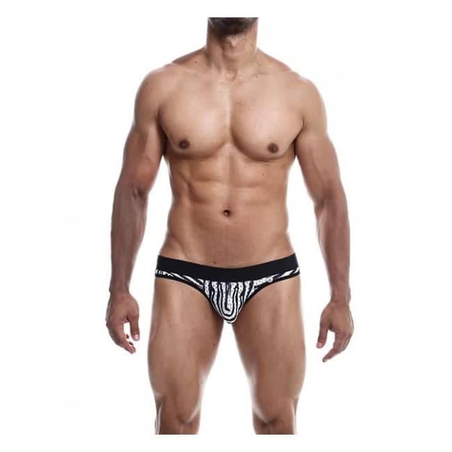 Male Basics Mob Aero Jock Zebra - Image 1