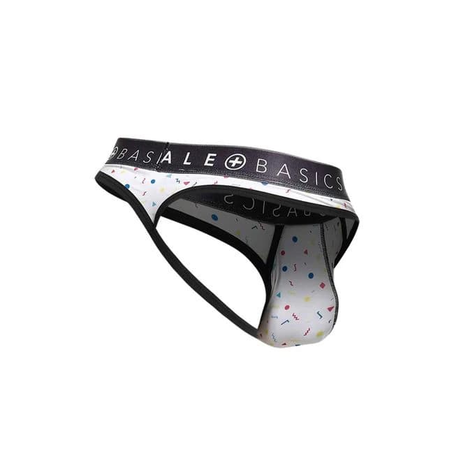 MALE BASICS SEXY POUCH THONG CONFETTI LARGE  - Image 1