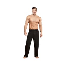 Male Power Bamboo Lounge Pants Black Large, image 2