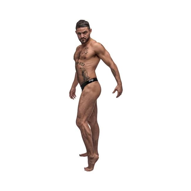 Male Power Black Nite Thong Black Sm - Image 1