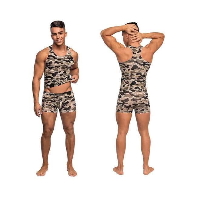 Male Power Commando Tank Top Camo Medium - Image 1