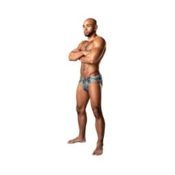 Male Power Dirty Denim Bikini Denim Print, image 2