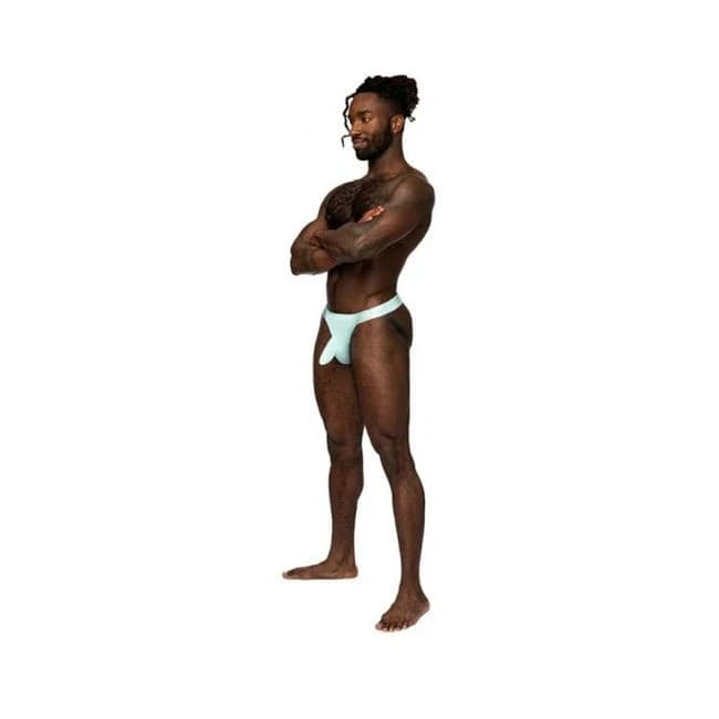 Male Power Easy Breezy Jock Sleeve Aqua S/m - Image 1