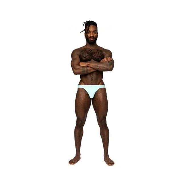 Male Power Easy Breezy Thong Sleeve Aqua L/xl - Image 1