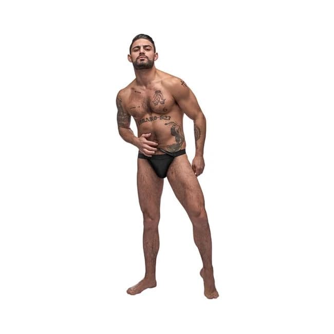 Male Power Grip & Rip Rip Off Bikini Black - Image 1