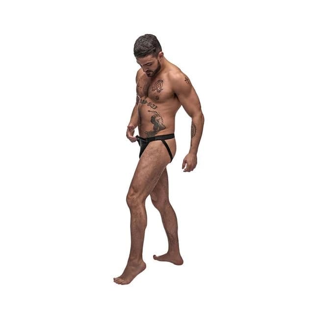Male Power Grip & Rip Rip Off Jock Black Sm - Image 1