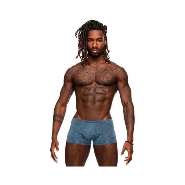 Male Power Inter-mingle Mini Short Blue - Image 1