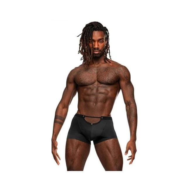 Male Power Magnificence Mini Short Black - Image 1