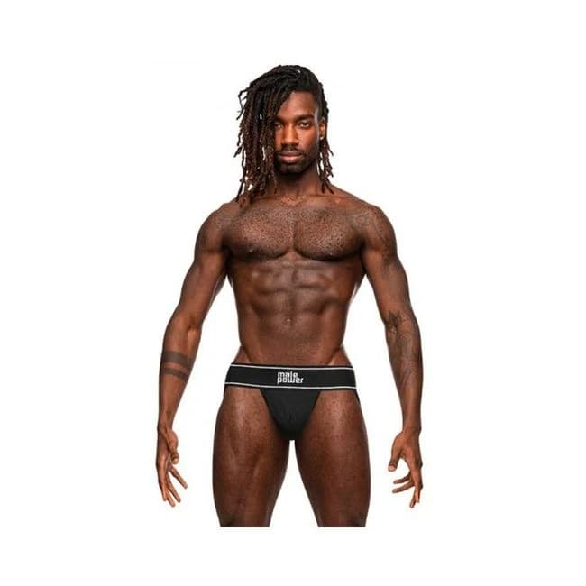 Male Power Modal Rib Jock Black L/xl - Image 1