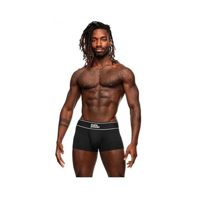 Male Power Modal Rib Pouch Short Black - Image 1