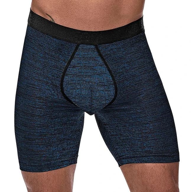 Male Power Peak Performance Long Short-blue - Image 1