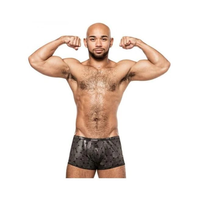 Male Power Round About Mini Short Silver - Image 1