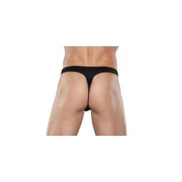 Male Power Zipper Thong Black L/XL, image 1