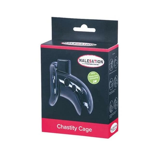 Malesation Chastity Cage - Black - Image 1