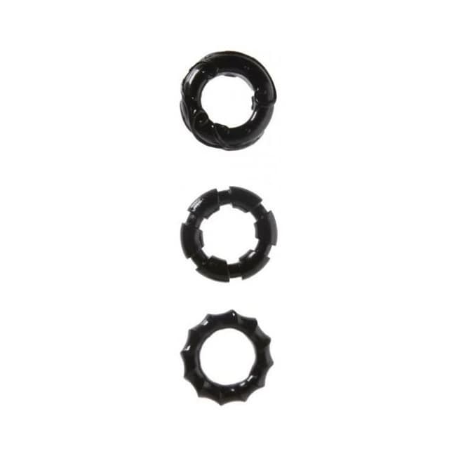Malesation Stretchy Cock Rings 3 Pack - Image 1