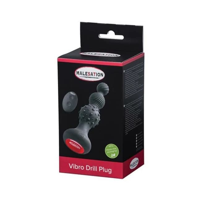 Malesation Vibro Drill Plug - Black - Image 1