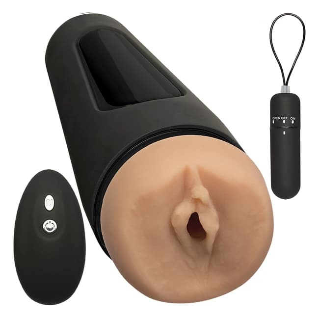 Man Squeeze Original Vibro Pussy Vanilla - Image 1