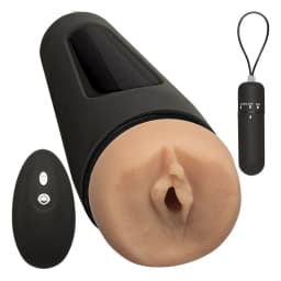 Man Squeeze Original Vibro Pussy Vanilla, image 1