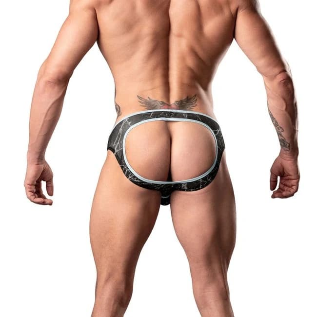 Marble Mesh Moonshine Jock Black S/m - Image 1