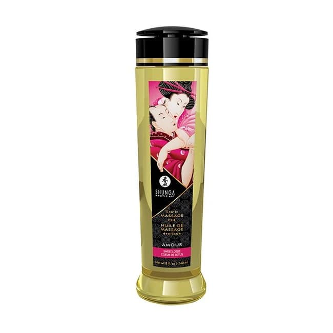 Massage Oil Amour/ Sweet Lotus 8oz - Image 1