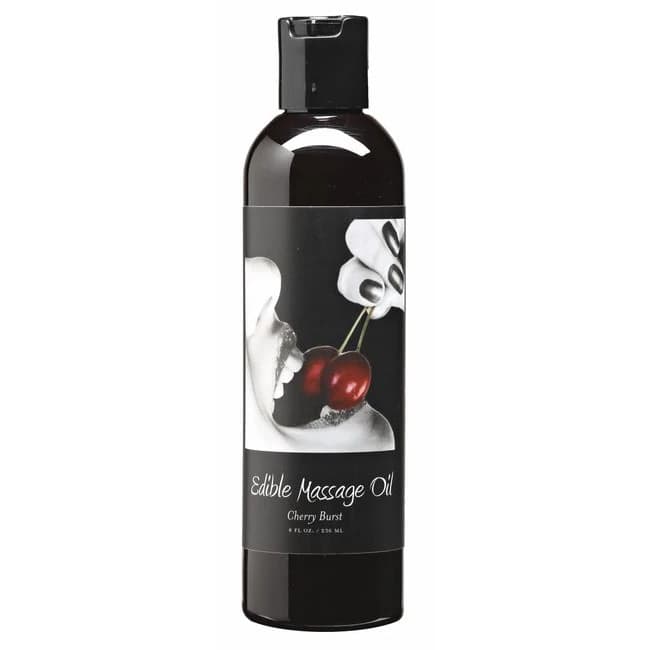 MASSAGE OIL EDIBLE CHERRY 8 OZ  - Image 1
