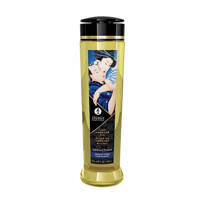 Massage Oil Seduction/ Midnight Flower 8oz - Image 1
