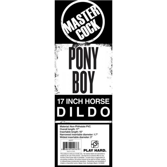 Master Cock Pony Boy 17in Horse Dildo - Image 1