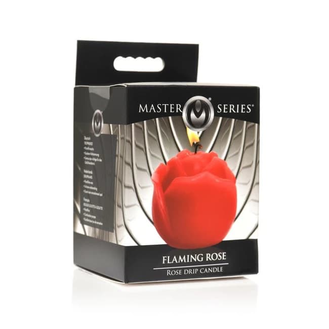 Master Series Flaming Rose Drip Candle - Image 1