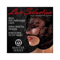 Master Series Lace Seduction Bondage Hood, image 2