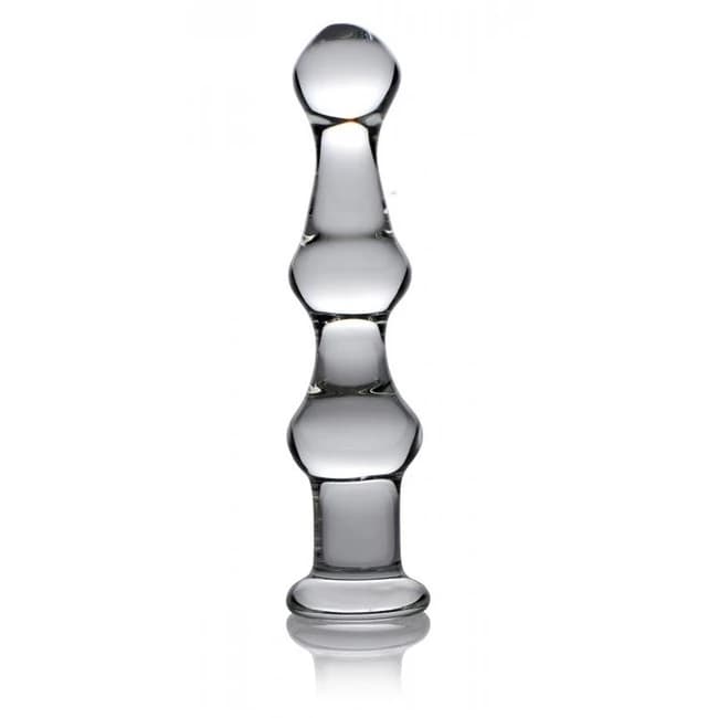 Master Series Mammoth 3 Bumps Glass Dildo - Image 1