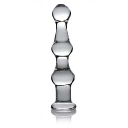 Master Series Mammoth 3 Bumps Glass Dildo - Image 1