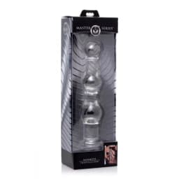 Master Series Mammoth 3 Bumps Glass Dildo - Image 2