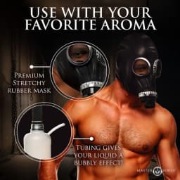 Master Series Rubber Gas Mask with Bottle, image 3