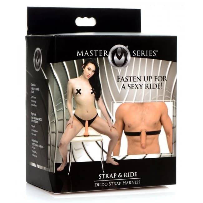 Master Series Strap & Ride Dildo Strap Harness - Image 1