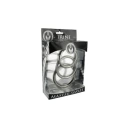 Master Series Trine Steel Cock Ring Set - Image 2