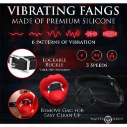 Master Series Vampire Mouth Gag Vibrating - Image 4