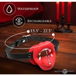 Master Series Vampire Mouth Gag Vibrating - Image 5