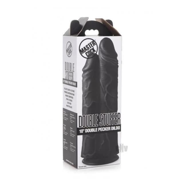 Mc Double Pecker Dildo 10 Black - Image 1