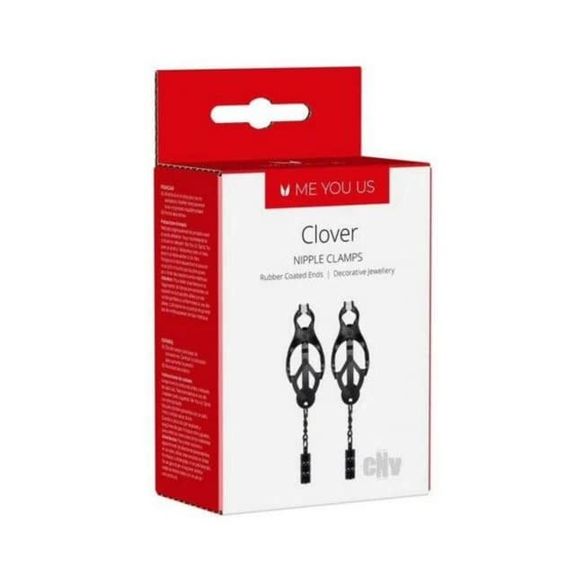 Me You Us Clover Nipple Clamps Black - Image 1