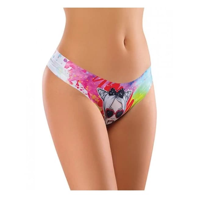 Mememe Cabal Jade Printed Thong - Image 1