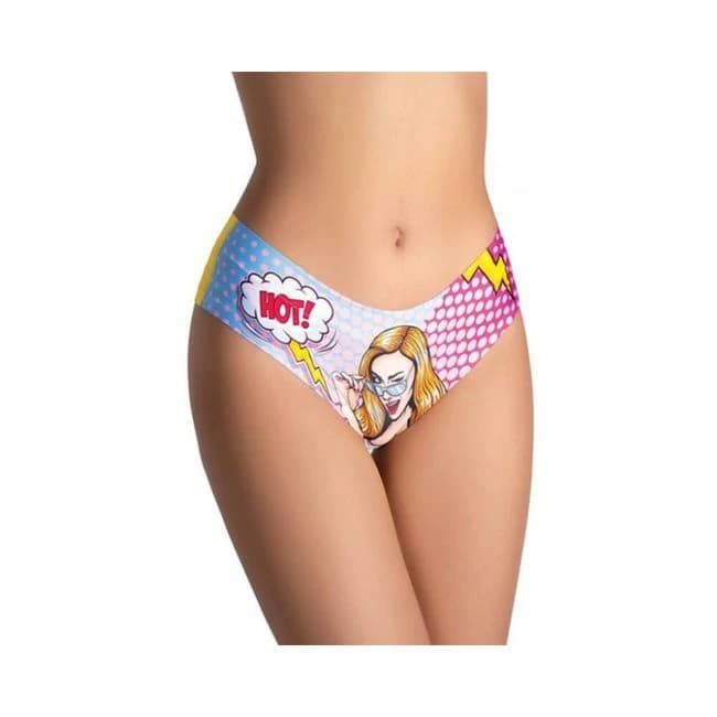 =mememe Comics Hot Girl Printed Slip - Image 1
