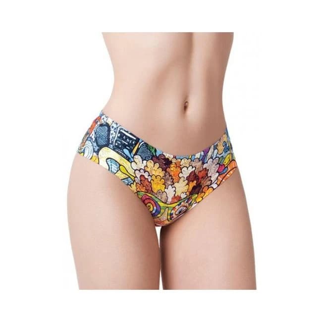 =mememe Psychotropical Trash Printed Slip - Image 1