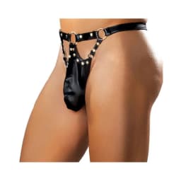 Men's Jouster Thong S/m Black Fetish Gear - Image 2