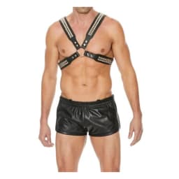 Men's Pyramid Stud Body Harness - Black, image 1