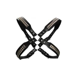 Men's Pyramid Stud Body Harness - Black, image 2