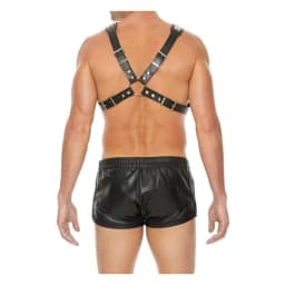 Men's Pyramid Stud Body Harness - Black, image 3
