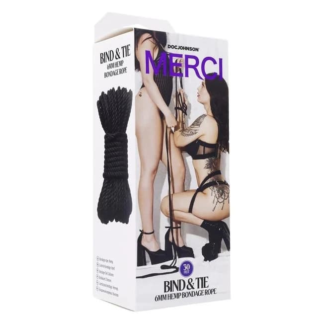 MERCI BIND & TIE 30FT BLCK  - Image 1