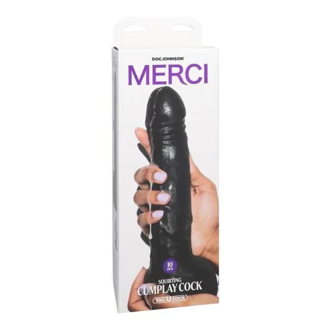 Merci Squirting Cumplay Cock Black - Image 1